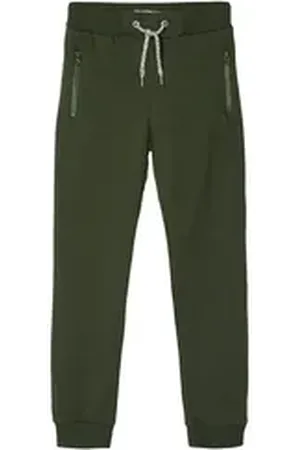 NAME IT Sweathose NKMHONK BRU SWE PANT grün 164