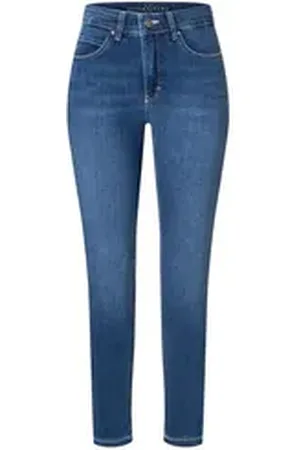 Mac Slim-fit-Jeans Damen Hose Denim Jeans Dream Skinny Art.Nr.0355L540290 D569 Slim Fit, gerades Bein, normale Leibhöhe, bequeme Taille, Five Pocket blau W30/L28