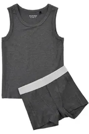 Minymo Lange Unterhose Underwear set Boy grau 80 - ca. 12 Monate