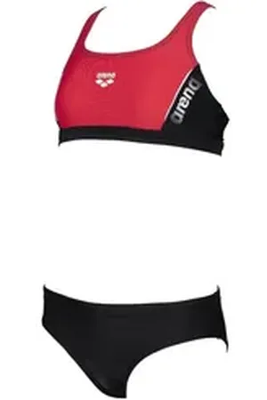 Arena Bandeau-Bikini Bikini G Thrice Jr rot|schwarz 140