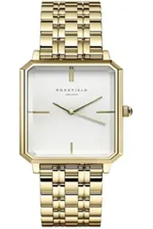 ROSEFIELD Quarzuhr Damenuhr Octagon Gold eckig OCWSG-O40 goldfarben
