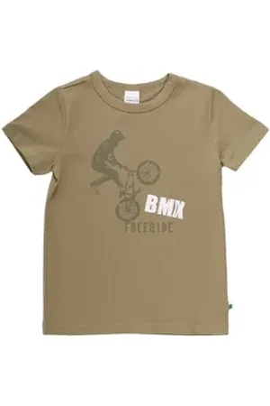Green Cotton Print-Shirt T-Shirt BMX grün 110