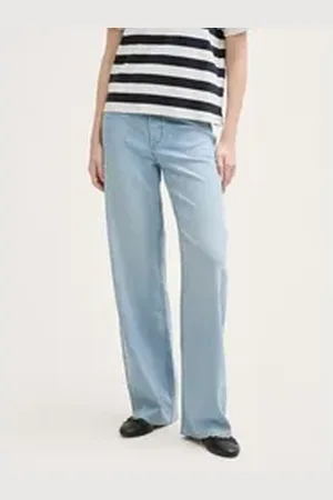 TOM TAILOR Denim Weite Jeans Wide Leg Jeans mit Stretch-Anteil blau M