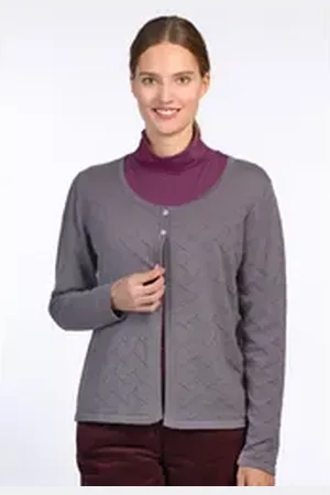 Deerberg Strickjacke Liesel grau 44