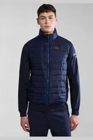 Napapijri Steppweste Mit Markenlabel an der Seite und innen; mit Stehkragen blau XXL