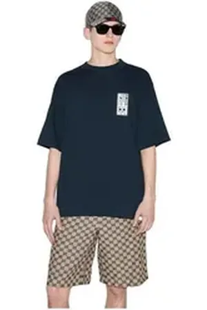 Gucci Print-Shirt Logo Print T-Shirt Schwarz Herren S schwarz S