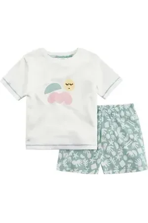 hessnatur Pyjama Regular aus reiner Bio-Baumwolle (2 tlg) grün 122/128