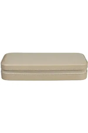 Windrose Schmuckkoffer Merino beige|gelb
