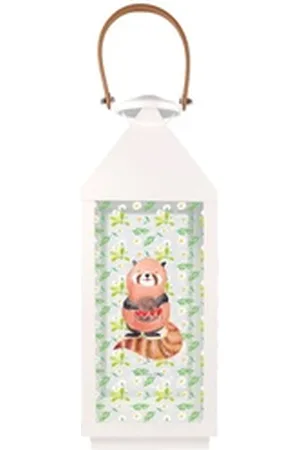 Mr. & Mrs. Panda Gartenleuchte Roter Panda L - Transparent - Geschenk, Lieblingsmensch, Herz, lustig, Charmant gestaltet 15 cm x 24 cm x 41 cm x 16 cm