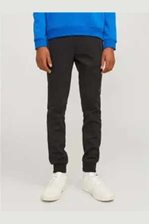 JACK & JONES Junior Trainingshose JPSTWILL JJFUSION SWEAT PNTS NB NOOS JNR schwarz 176