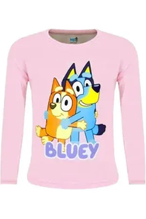 Bluey Langarmshirt und Bingo Shirt rosa 110