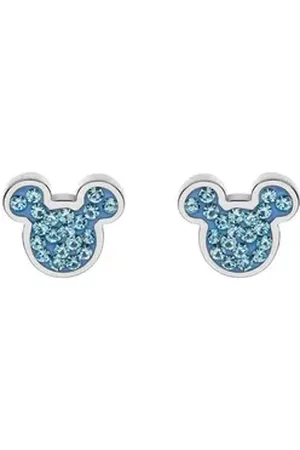Disney Ohrring-Set © Micky Maus Kinderohrringe Edelstahl blau blau|silberfarben