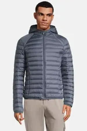 Jott Daunenjacke NICO mit Kapuze blau|grau XXL
