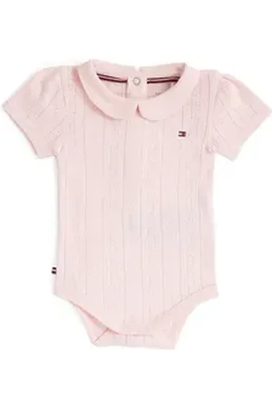 Tommy Hilfiger Body ESSENTIAL POINTELLE BODY SS in süßem Muster rosa 68