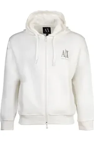 Giorgio Armani ARMANI EXCHANGE Sweatshirt Herren Sweatjacke Baumwolle weiß XL