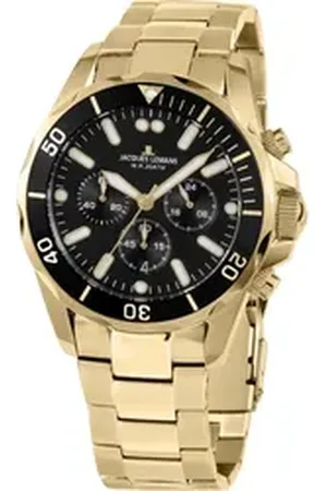 Jacques Lemans Chronograph Herren-Uhren Analog Quarz, Klassikuhr