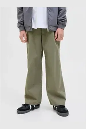 JACK & JONES Junior Chinohose JPSTALEX CO JJCARPENTER PANTS NOOS JNR grün 164