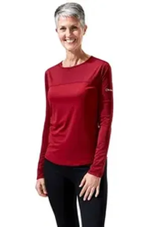 Berghaus Rundhalsshirt (1-tlg) aus hochatmungsaktiven Material rot 2XL
