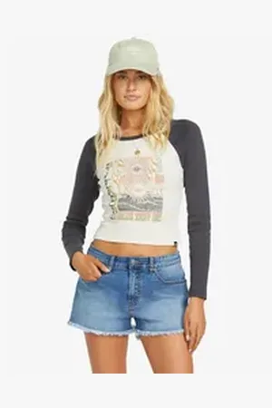 Billabong Langarmshirt Eye Vibes - Longsleeve für Frauen beige XS