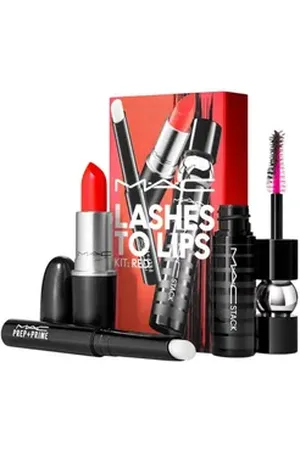 Mac Cosmetics Make-up Set Superstar Kits Lashes to Lips Kit: RED "LADY DANGER", 3-tlg., SET