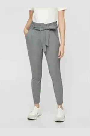 VERO MODA Jogger Pants VMEVA PAPERBAG grau L