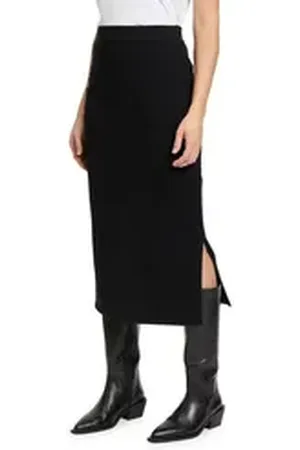 Betty Barclay Maxirock Strickrock mit Seitenschlitzen Material schwarz 40