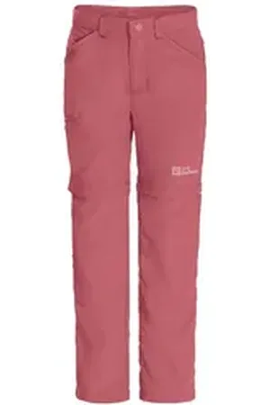 Jack Wolfskin Softshellhose SAFARI ZIP OFF PANTS K schnelltrocknend rosa 164