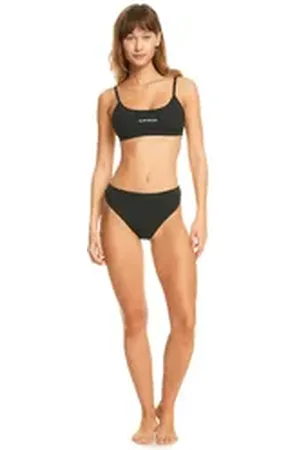Quiksilver Highwaist-Bikini-Hose High Waist Bikinibottom schwarz M