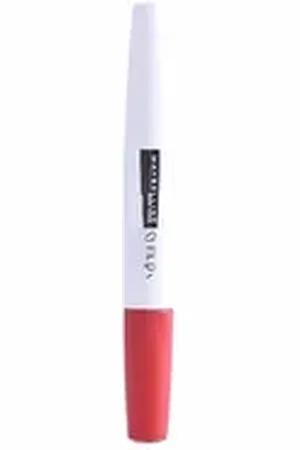 Maybelline NEW YORK Lippenstift Superstar 24 2-Step Liquid Lispstick Makeup 510 Red Passion bunt