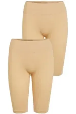 VILA Leggings Leggingshorts 2er-Set Figurformend Gerippter Bund (2-tlg) VISEAM SHORTS - NOOS 2X schwarz XS-S