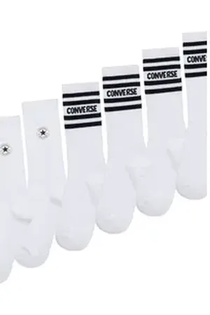 Converse Sportsocken CHUCKPATCH COTTON 6PK CREW (6-Paar) für Kinder weiß 38-40