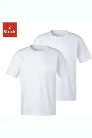Bench T-Shirt (2er-Pack) Basic in uni weiß S