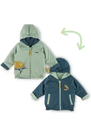 sigikid Wendejacke Wendejacke welcome to the jungle (1-St) blau|grün 74