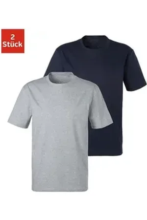 Bench T-Shirt (2er-Pack) Basic in uni bunt|grau XXL