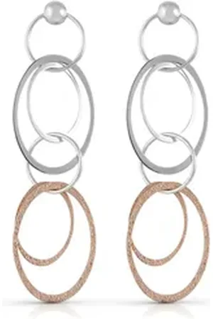 CELESTA Paar Ohrhänger 925/- Sterling Silber zweifarbig weiß