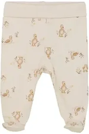 FIXONI Jerseyhose Pants with Feet AOP braun 44 - ca. 0-3 Monate