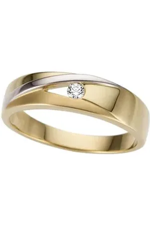 Firetti Goldring Schmuck Geschenk Gold 333 Herrenring Goldring, mit Zirkonia (synth) gelb|goldfarben|silberfarben 21