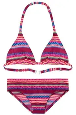 Buffalo Triangel-Bikini Lux Kids mit abstraktem Druck rot 170/176