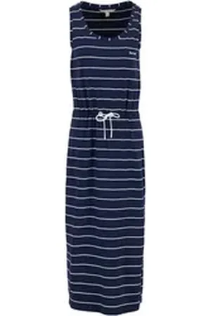 Barbour Midikleid Streifenkleid Overland blau 8