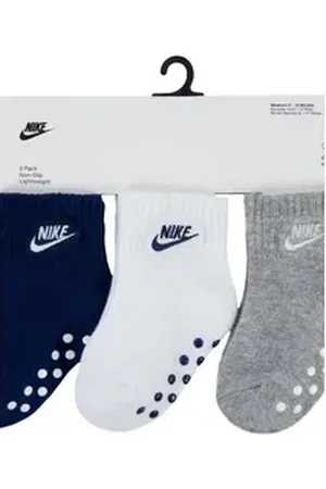 Nike Sportswear Socken NHN CORE FUTURA GRIPPER (3-Paar) für Babys Gr. 18,5 bis 23,5 blau|bunt|grau