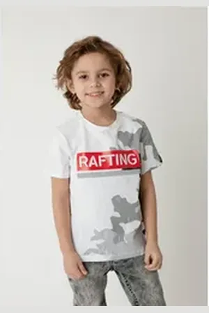 Gulliver T-Shirt mit Sportlichem Print weiß 98