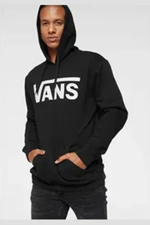 Vans Kapuzensweatshirt MN CLASSIC PO HOODIE II Kapuzenpullover mit großem Logoprint schwarz L