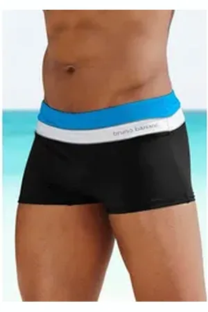 Bruno Banani Boxer-Badehose mit Kontraststreifen schwarz 7