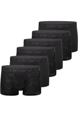 Camano Trunk comfort (6er Pack) mit elastischem Logobund schwarz XL