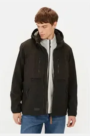 Camel Active Funktionsjacke mit abnehmbarer Kapuze Markenlabel schwarz 64