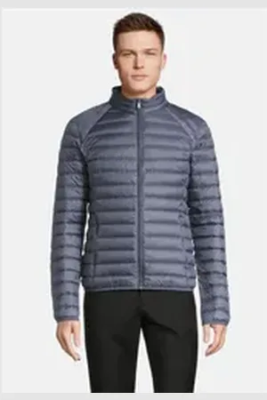 Jott Daunenjacke MAT mit Stehkragen blau|grau S