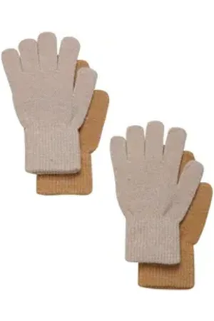 CeLaVi Strickhandschuhe Magic Glitter Gloves 2-pack beige|braun 7-12 Jahre