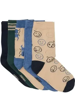 Minymo Socken Socks with Pattern (5-Pack) grün 15-18 Monate