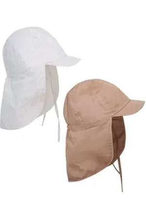 Enfant EN FANT Fischerhut Sun hat w. string 2-PACK beige|braun 4-6 Jahre