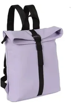 NEW REBELS Freizeitrucksack Damen klein Rucksack Handtasche Tasche, Reise Freizeit Bag wasserabweisend aus Plane + bagboom Etui lila|schwarz